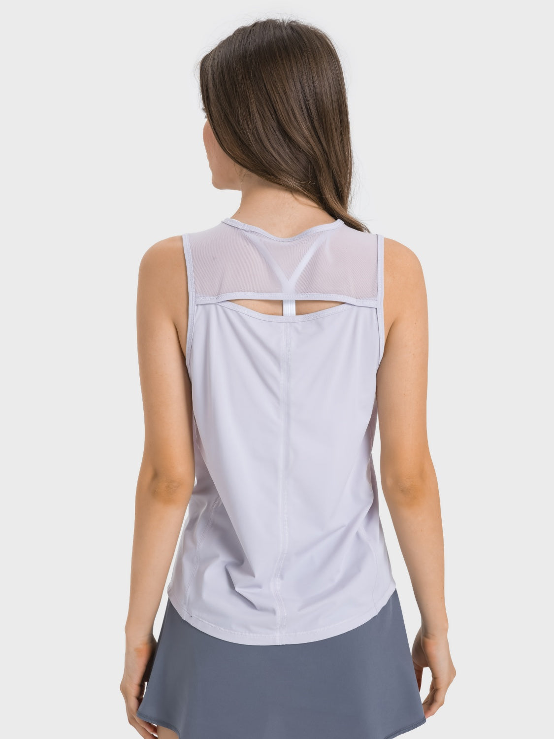 Millennia Cutout Back Round Neck Active Tank - Ignition Fitness