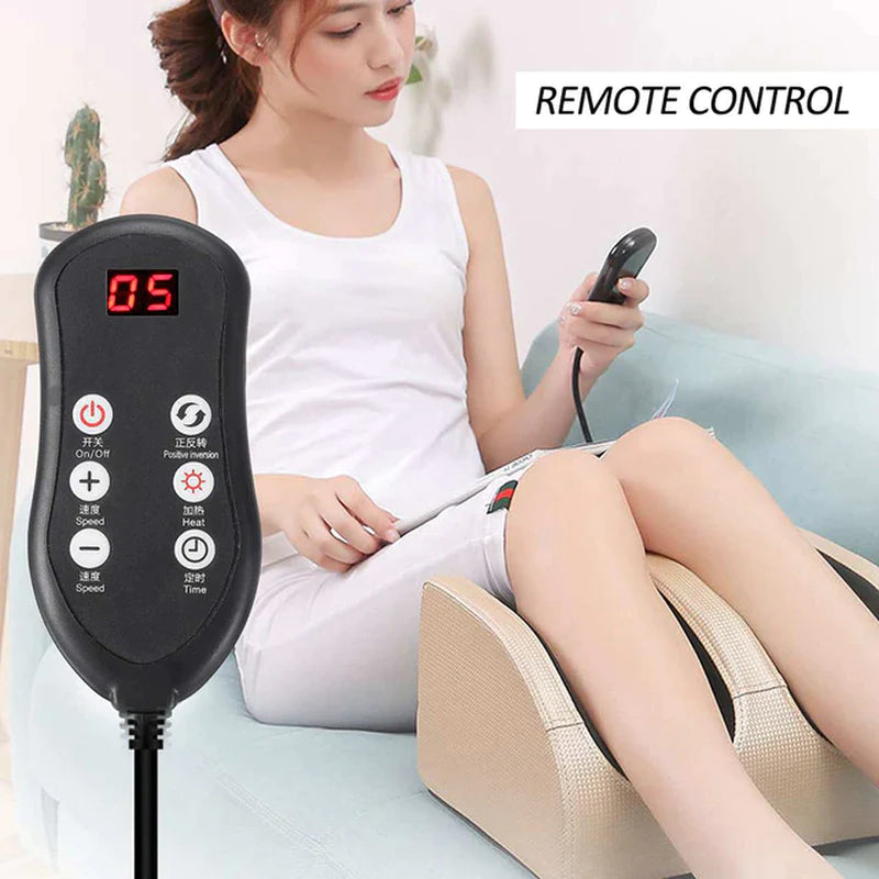 Electric Foot Massager Heating Therapy Hot Compression Shiatsu Kneading Roller Muscle Relaxation Pain Relief Foot Spa Machine - Ignition Fitness