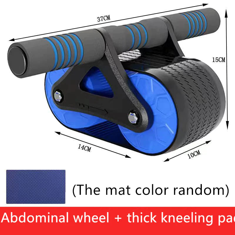 Double Wheel Abdominal Exerciser Women Men Automatic Rebound Ab Wheel Roller Waist Trainer Gym Sports Home Exercise Devices - Ignition Fitness