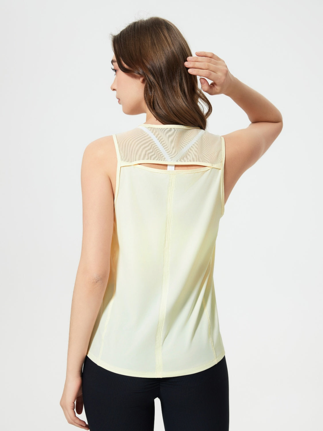 Millennia Cutout Back Round Neck Active Tank - Ignition Fitness