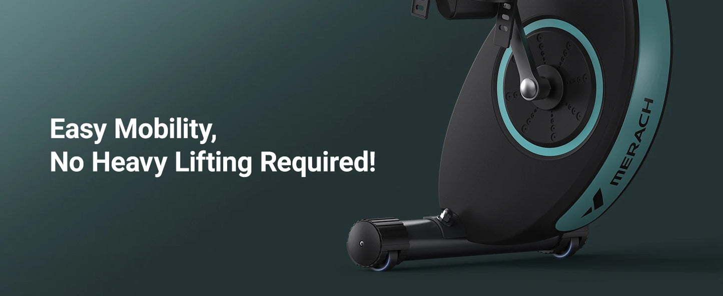 MERACH Folding Exercise Bike 4in1 Magnetic Stationary with16-Level Resistance Exclusive APP 300LB Capacity Comfort Seat X-bike - Ignition Fitness