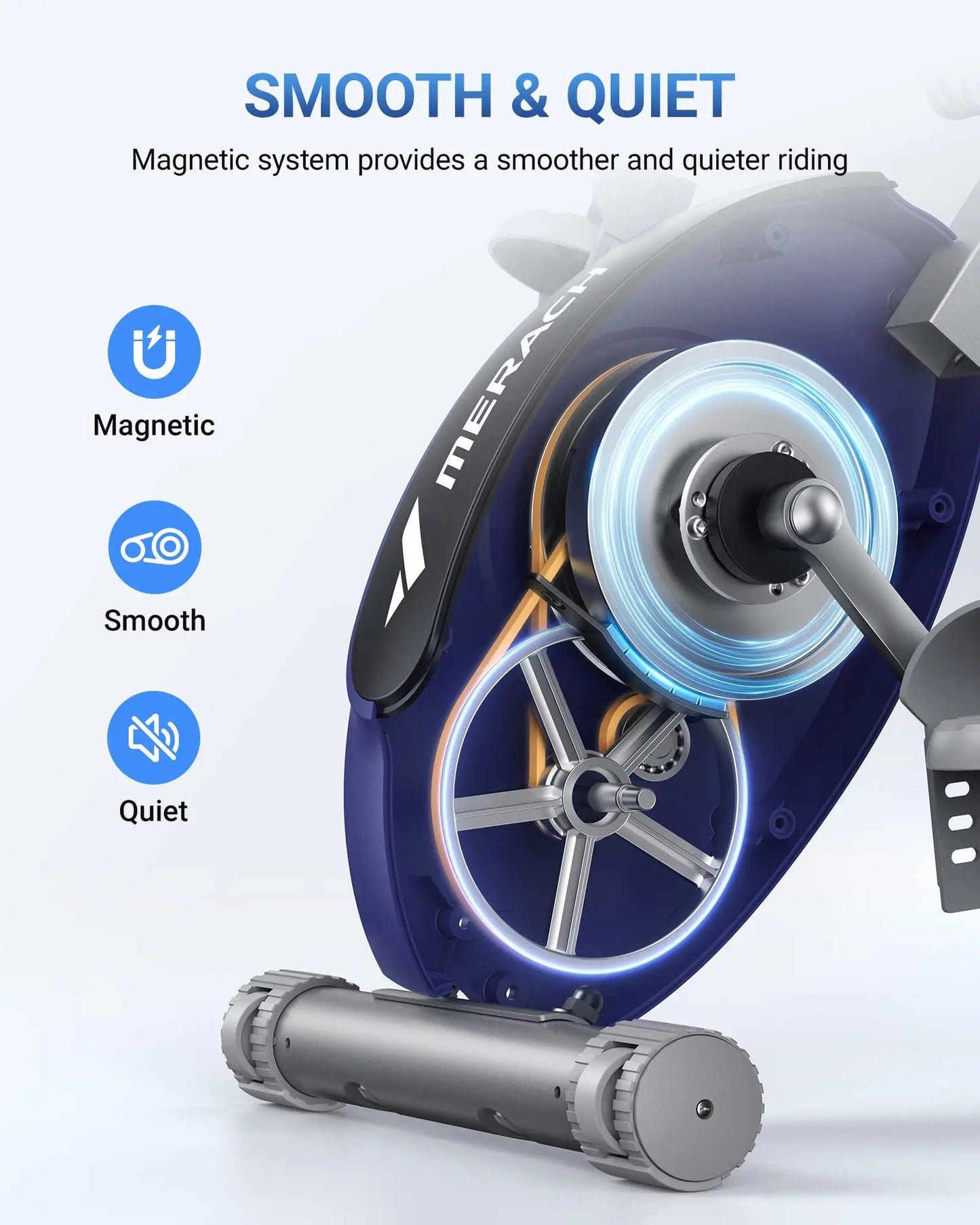 MERACH Folding Exercise Bike 4in1 Magnetic Stationary with16-Level Resistance Exclusive APP 300LB Capacity Comfort Seat X-bike - Ignition Fitness