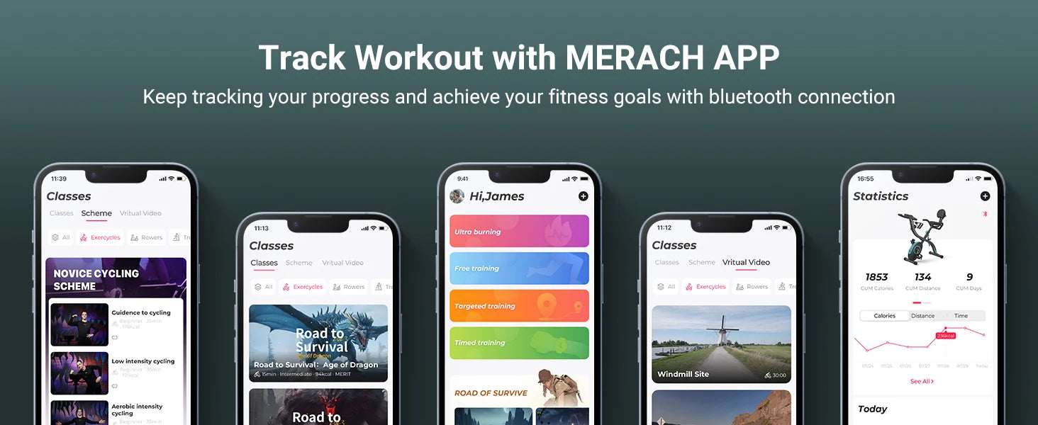 MERACH Folding Exercise Bike 4in1 Magnetic Stationary with16-Level Resistance Exclusive APP 300LB Capacity Comfort Seat  X-bike - Ignition Fitness