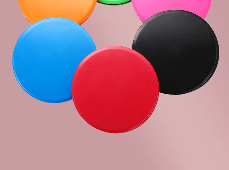 2pcs Solid Color Yoga Sliding Discs, Yoga Fitness Foot Sliding Pads, Workout Equipment For Abdominal Core Training, Body Shaping - Ignition Fitness