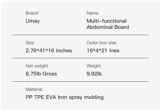Umay Multifunctional Ab Exercise Board – Home Pilates Reformer for Abdominal & Core Strength Training - Ignition Fitness