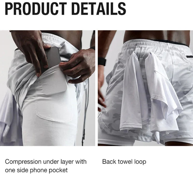 Men's 2-in-1 Running Shorts - Ignition Fitness