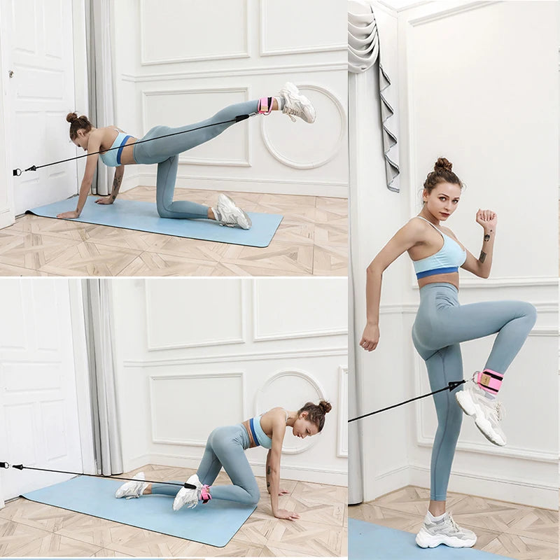 Fitness ankle strap bands