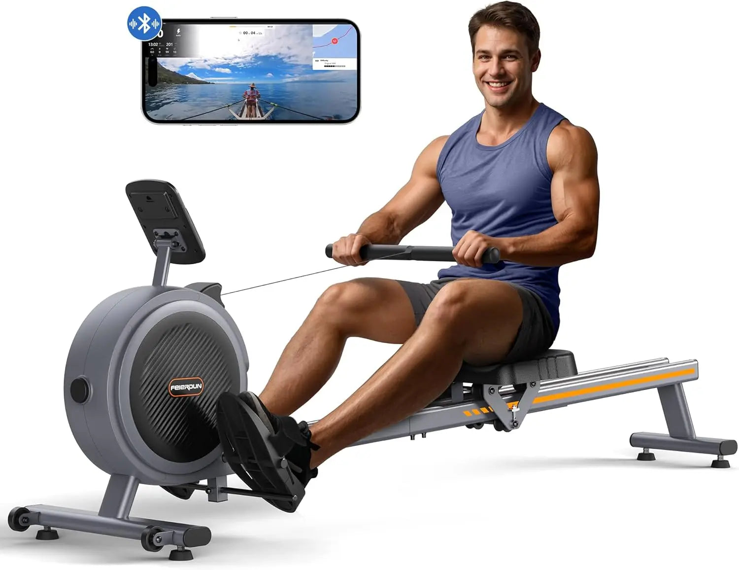 FEIERDUN Magnetic Rowing Machine - Ignition Fitness