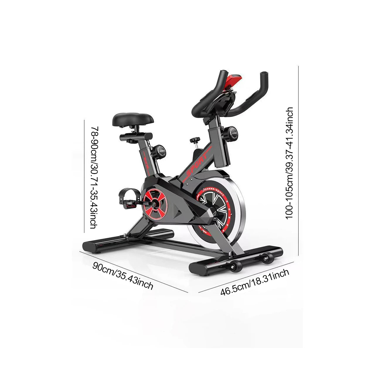 Workout bike with pad