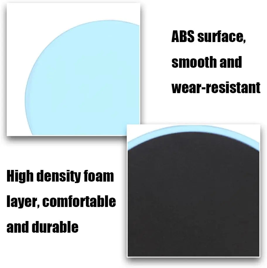 2pcs Solid Color Yoga Sliding Discs, Yoga Fitness Foot Sliding Pads, Workout Equipment For Abdominal Core Training, Body Shaping - Ignition Fitness