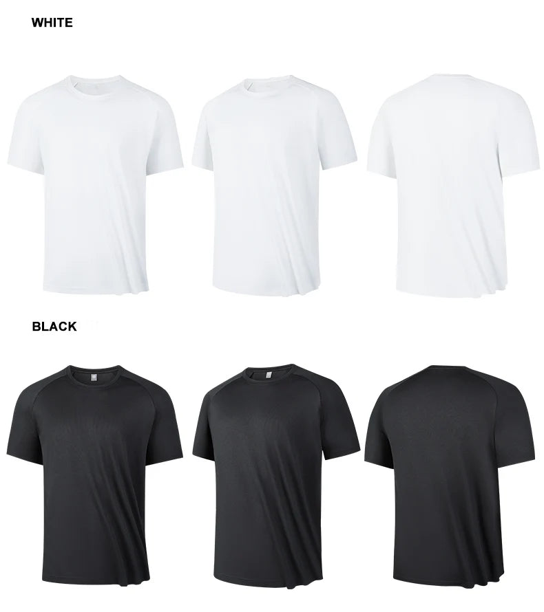 Black and White casual gym T-shirt