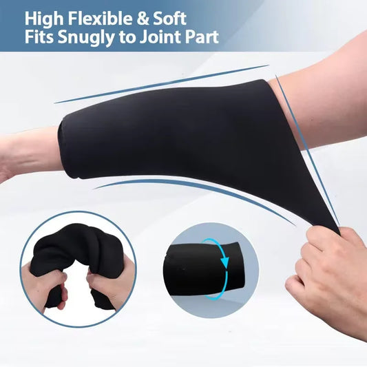 Elbow Ice Pack Hot & Cold Elbow Brace Gel Ice Wrap Compression Sleeve for Wrist Swelling Soreness Reduce Joint Pain Bruising - Ignition Fitness
