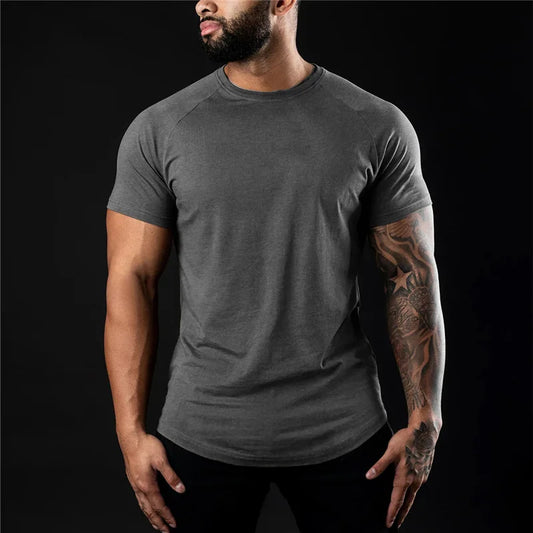 GENDAWAY Plain Gym T-shirt for Men - Ignition Fitness