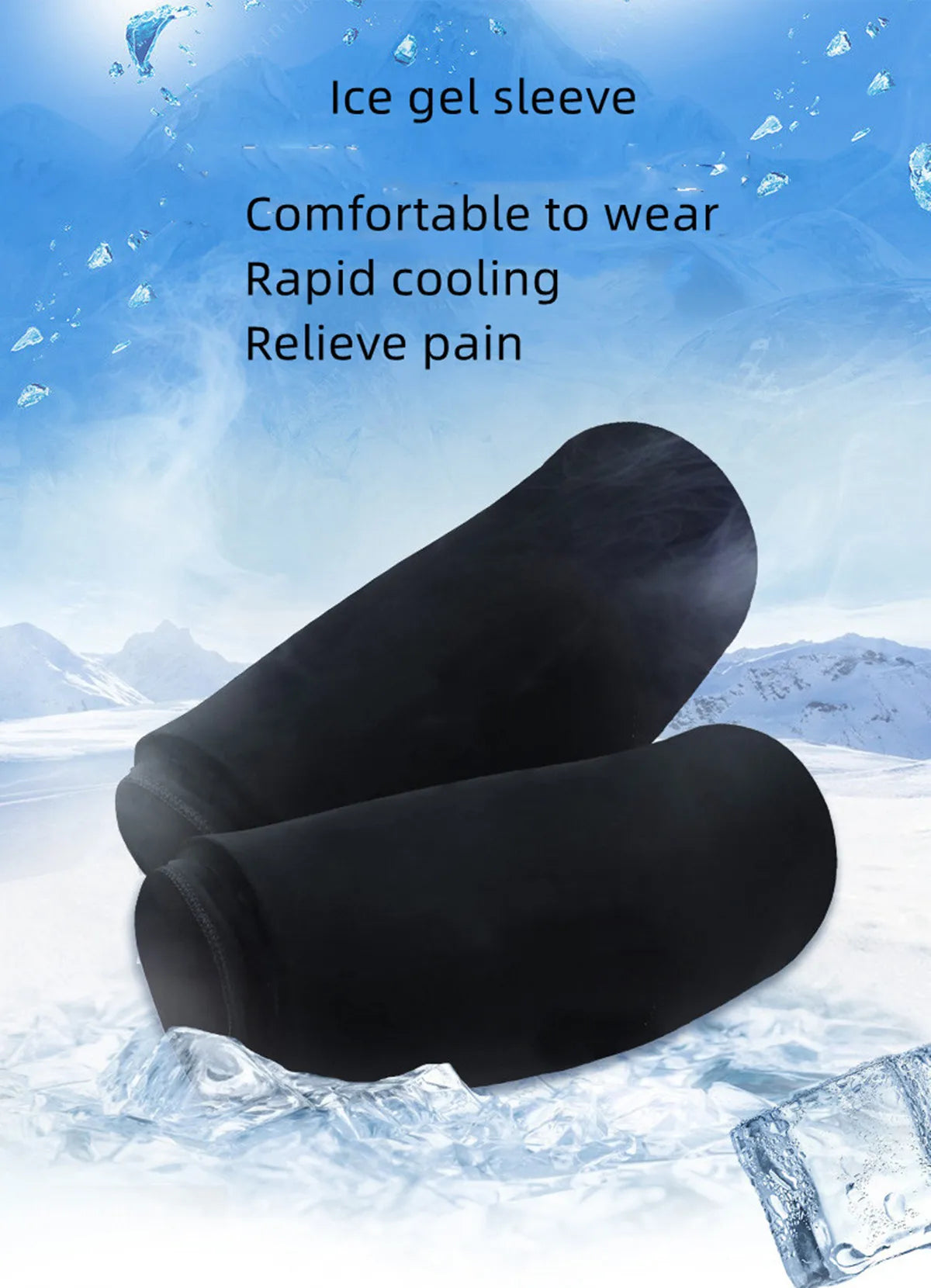 Elbow brace gel ice wrap