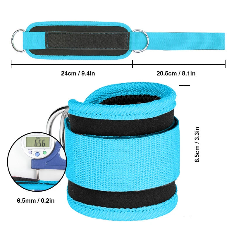 Fitness elastic ankle strap