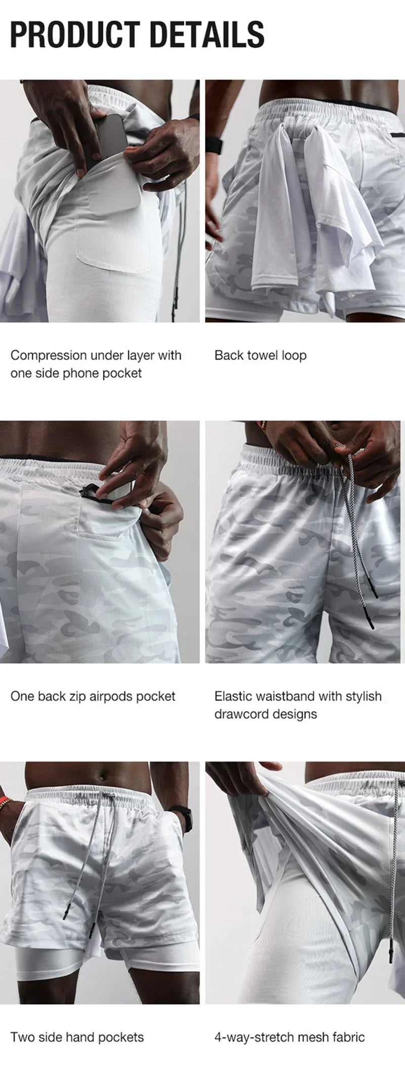 Men's 2-in-1 Running Shorts - Ignition Fitness