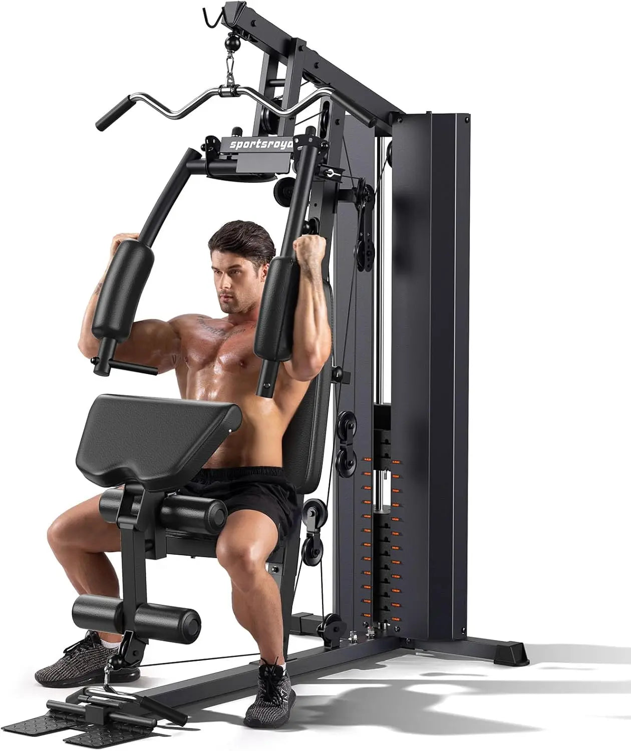 Home Gym Equipment, Workout Station with 154LBS Weight Stack, Exercise Equipment for Full Body - Ignition Fitness