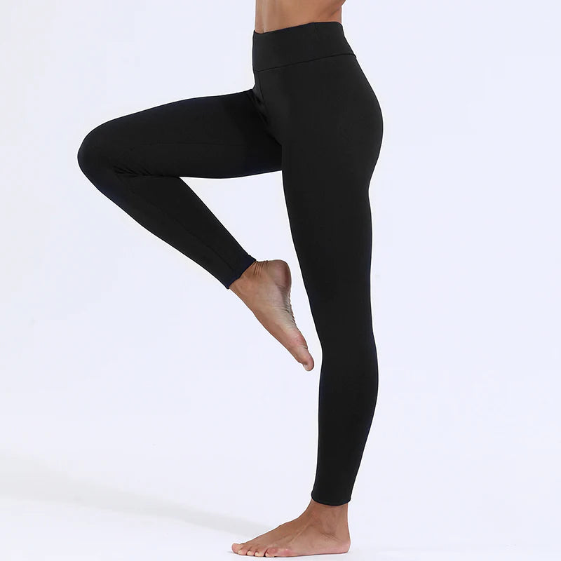 Black Winter-Ready High Stretch Leggings