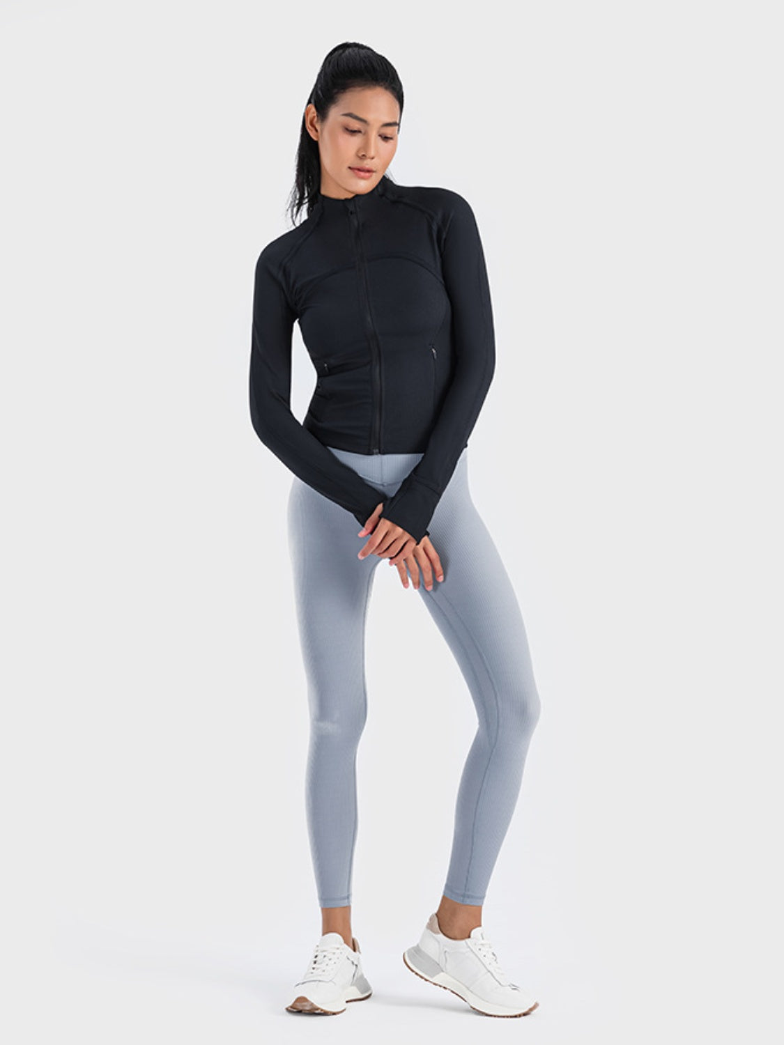 Millennia Zip-Up Long Sleeve Sports Jacket - Ignition Fitness