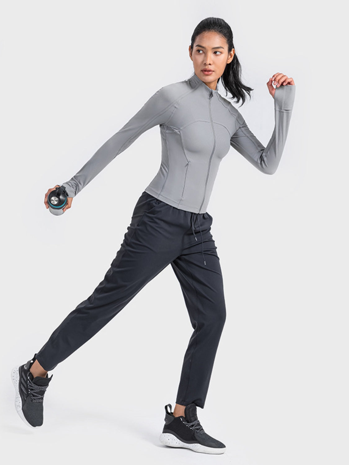 Millennia Zip-Up Long Sleeve Sports Jacket - Ignition Fitness