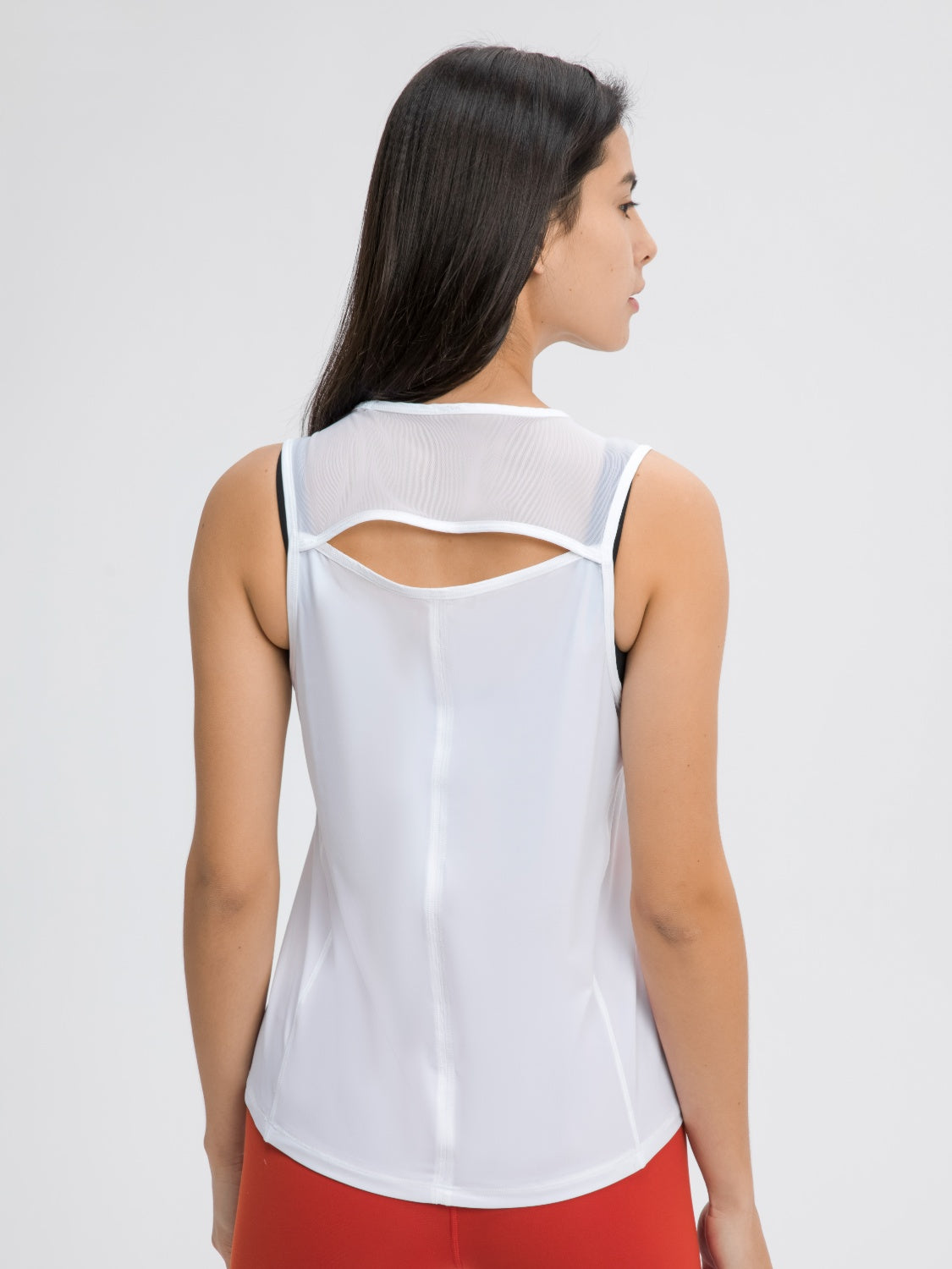 Millennia Cutout Back Round Neck Active Tank - Ignition Fitness