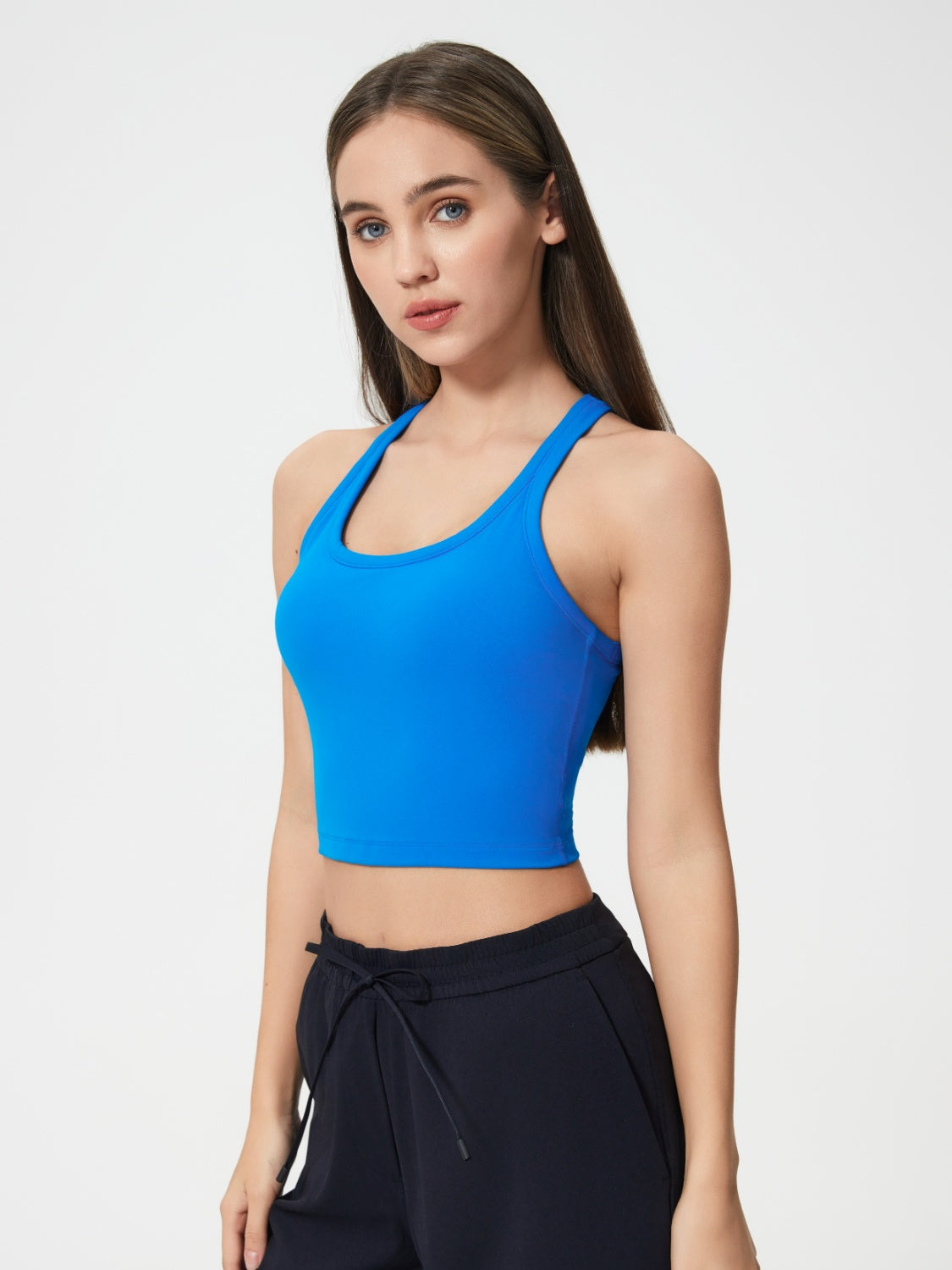 Millennia Scoop Neck Active Tank with Detachable Chest Pads - Ignition Fitness