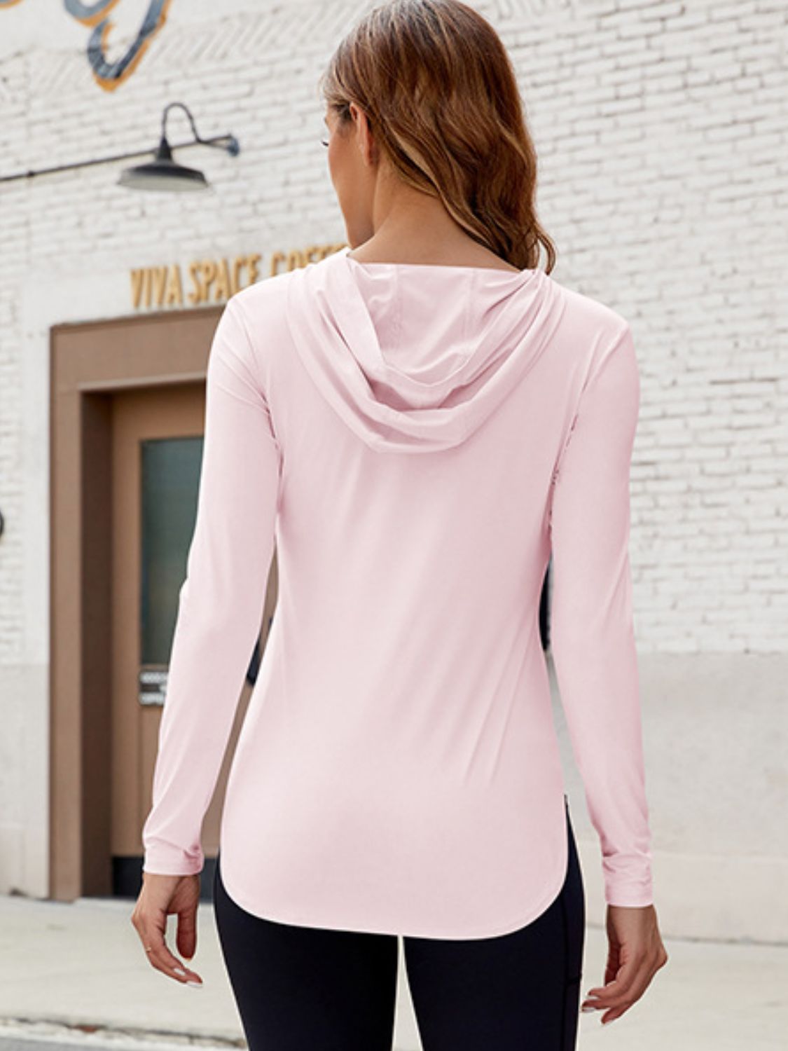 Long Sleeve Hooded Active Top - Ignition Fitness