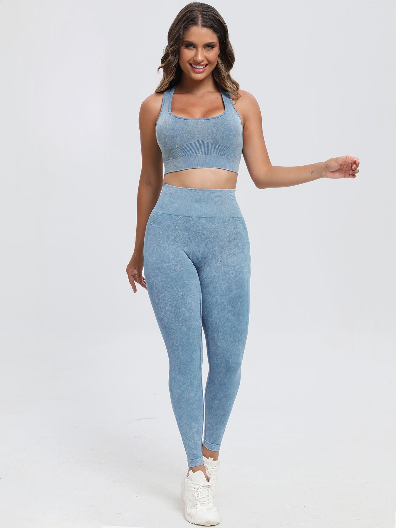 Scoop Neck Wide Strap Top and Pants Active Set - Ignition Fitness