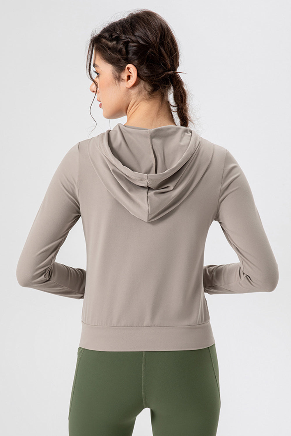 Drawstring Zip Up Hooded Active Outerwear - Ignition Fitness