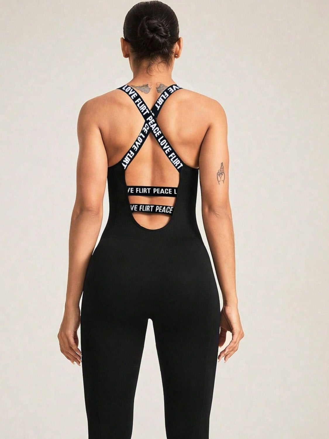 Crisscross Back Sleeveless Active Jumpsuit - Ignition Fitness