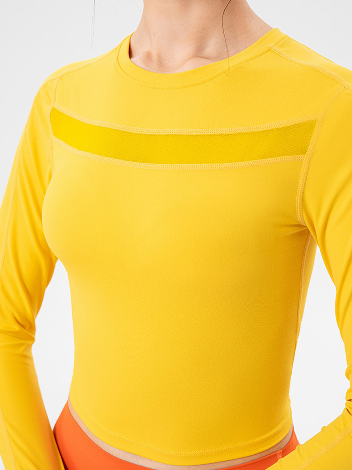 Round Neck Long Sleeve Active T-Shirt - Ignition Fitness