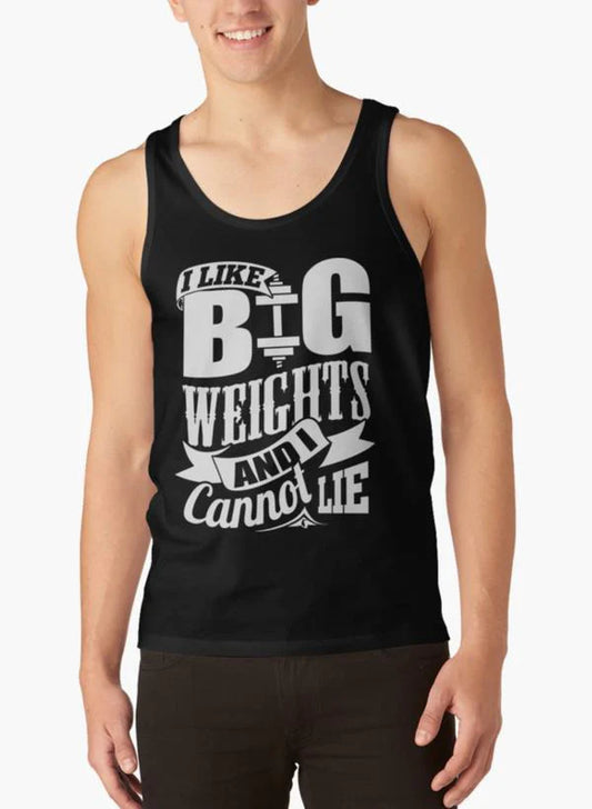 I like Big Weights & I Cannot Lie Gym Fitness Tank Top - Ignition Fitness