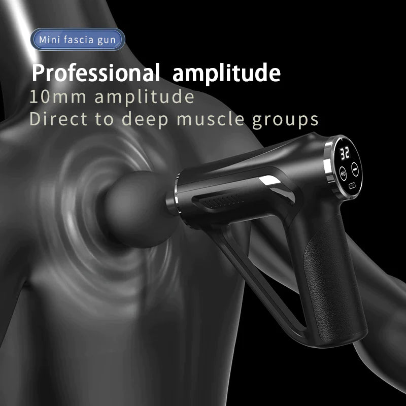 SITUOFUN Massage Gun 32 Levels Deep Tissue Neck Body Back Muscle Sport Electric Pistol Massager Exercise Relaxation Pain Relief - Ignition Fitness