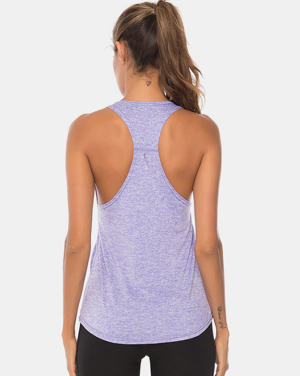 Full Size Scoop Neck Wide Strap Active Tank - Ignition Fitness