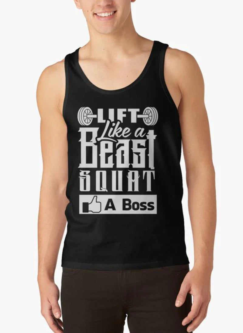 Lift like a Beast Squat like a Boss Gym Fitness Tank Top - Ignition Fitness