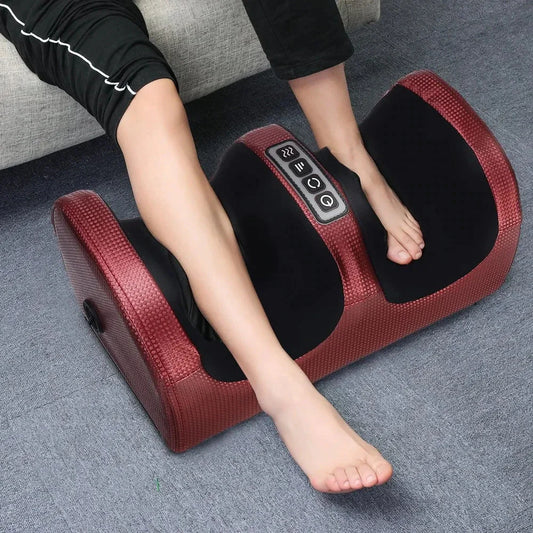 Electric Foot Massager Heating Therapy Hot Compression Shiatsu Kneading Roller Muscle Relaxation Pain Relief Foot Spa Machine - Ignition Fitness