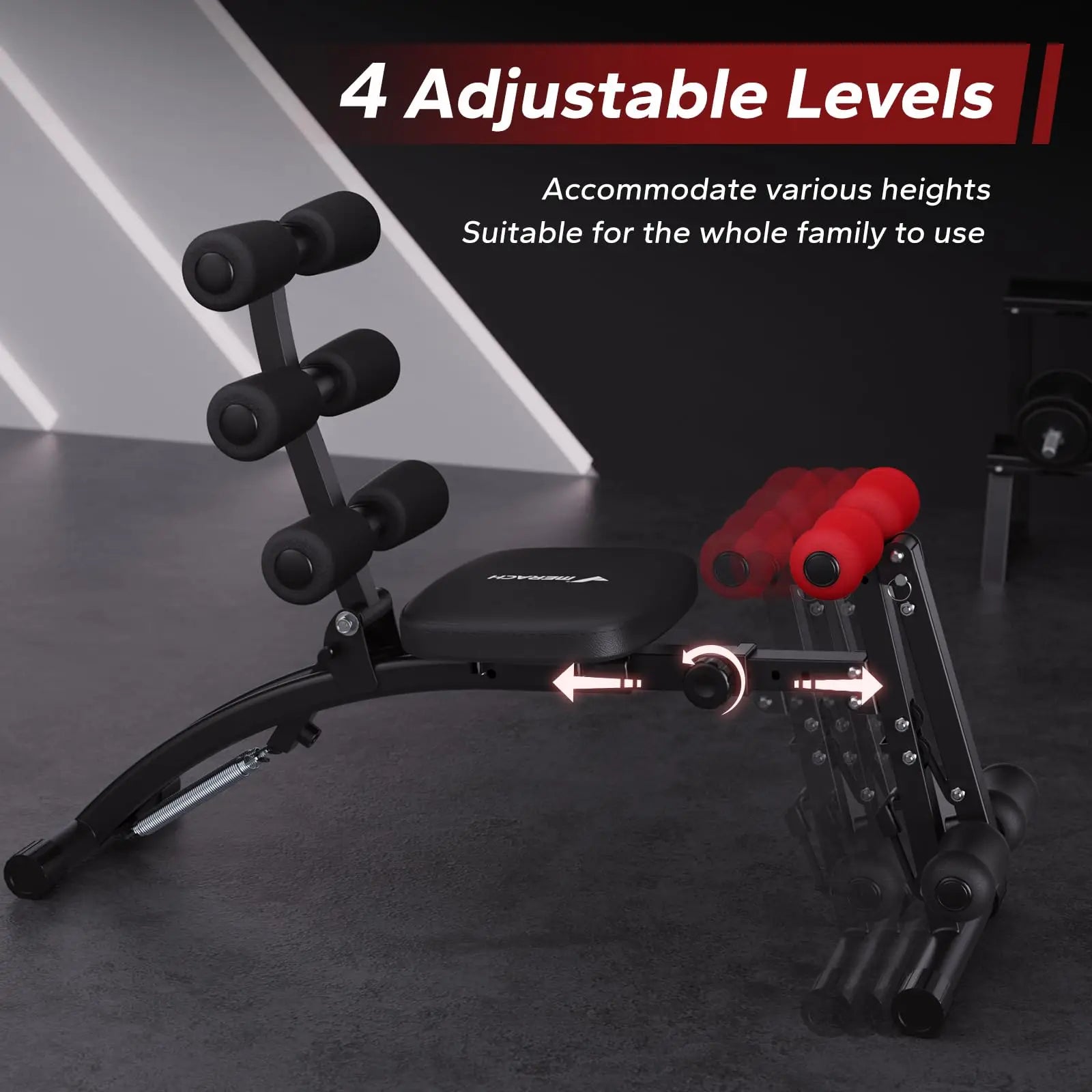 MERACH Adjustable Ab Machine - Ignition Fitness