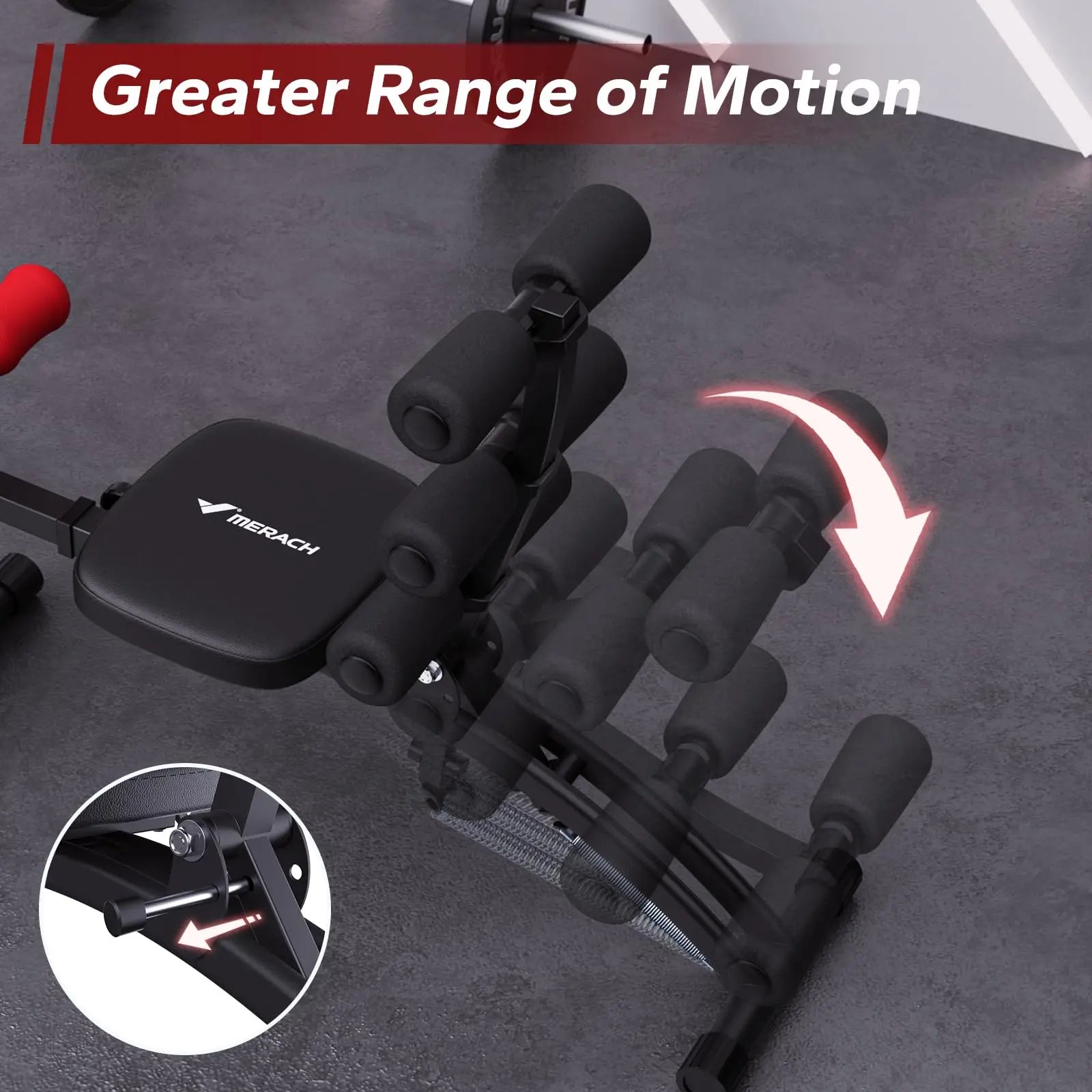 MERACH Adjustable Ab Machine - Ignition Fitness