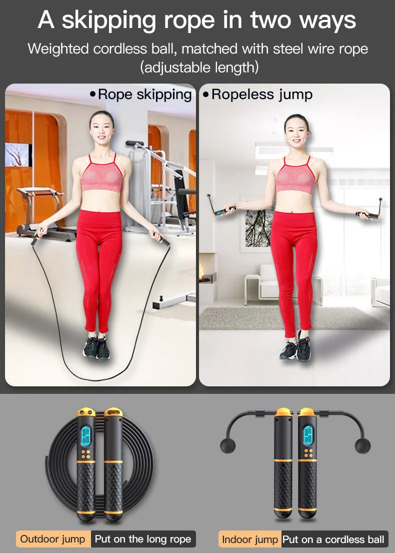 2-in-1 Digital Jump Rope