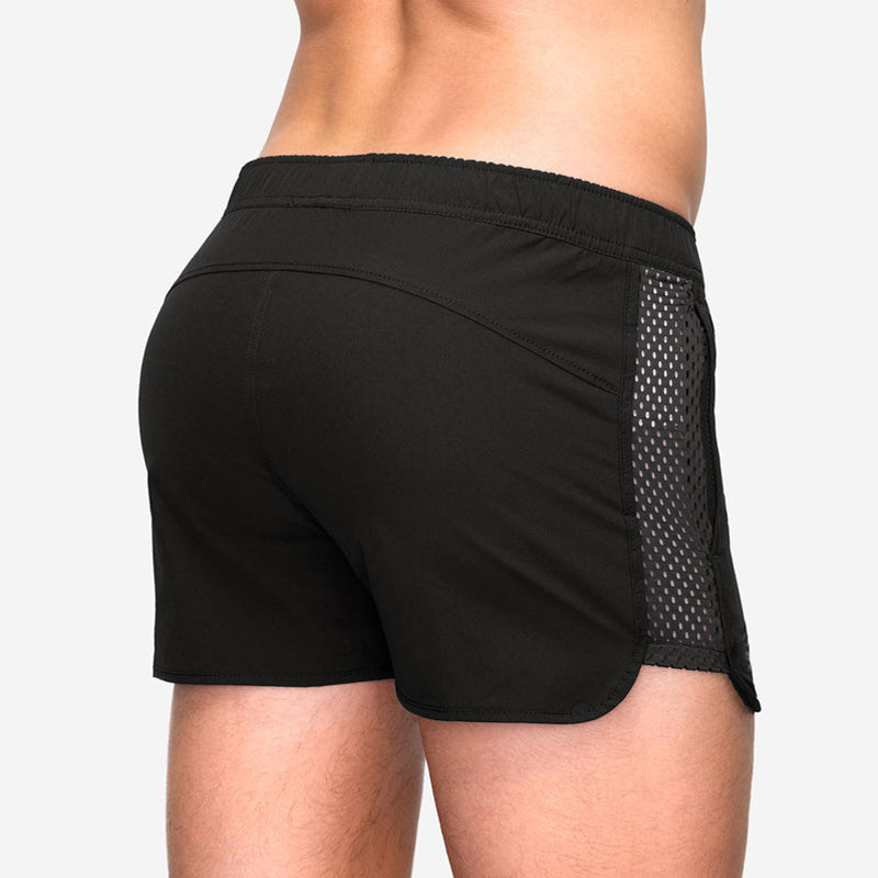 Quick Dry Mesh Training Sports Gym Shorts with Pockets