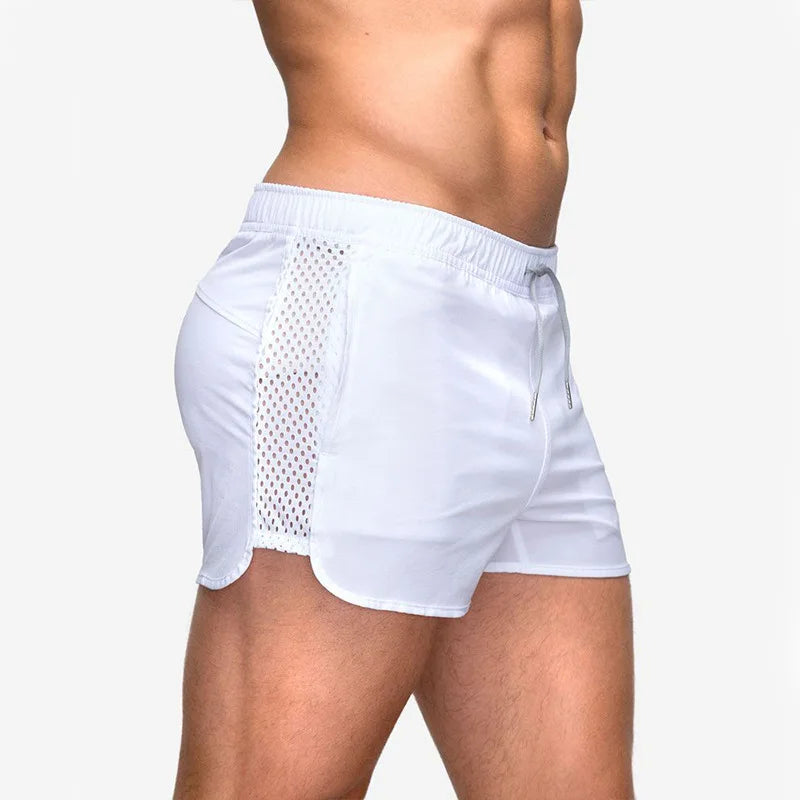 Quick Dry Mesh Training Sports Gym Shorts with Pockets