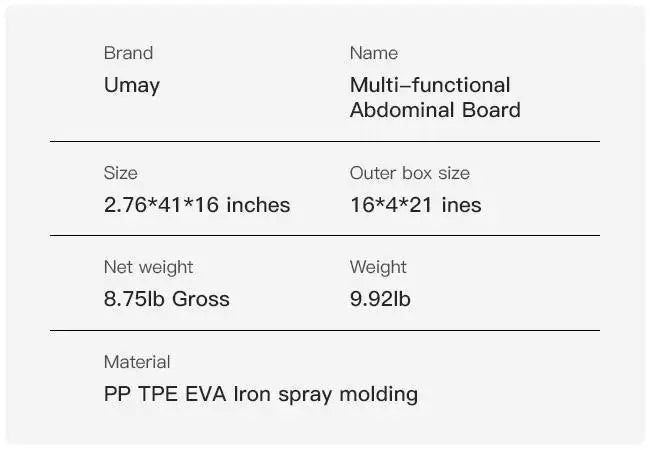 Umay Multifunctional Ab Exercise Board – Home Pilates Reformer for Abdominal & Core Strength Training