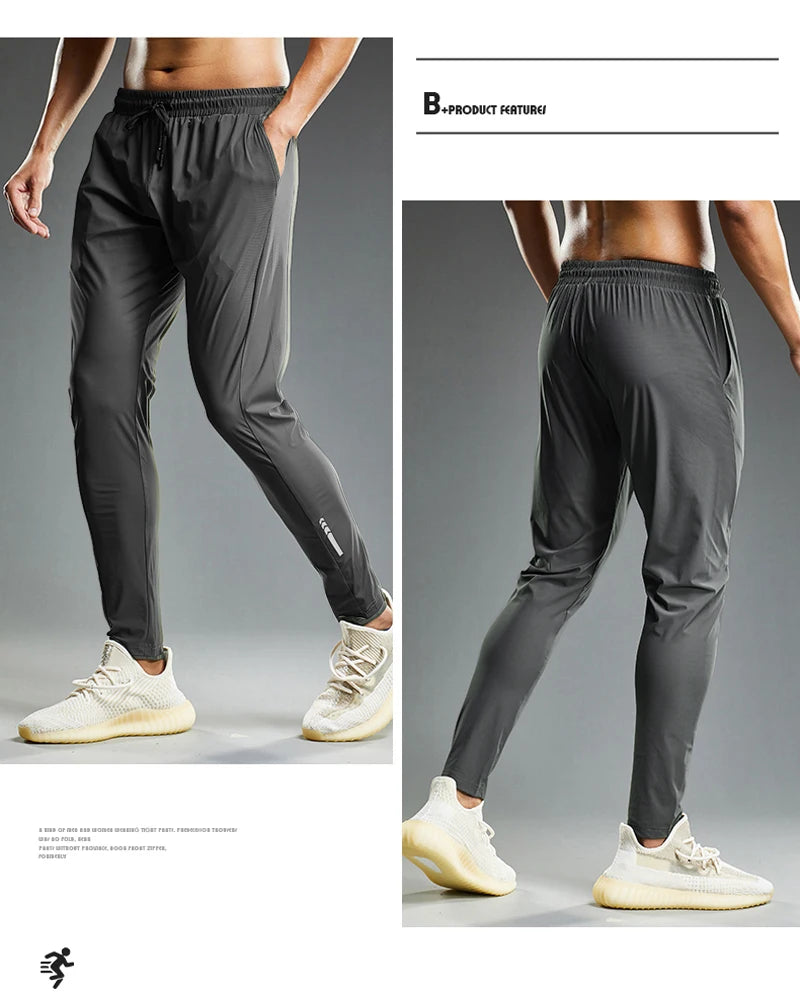 Summer Elastic Men Running Sport Pants Jogging Sweatpants Casual Outdoor Training Gym Fitness Trousers - Ignition Fitness