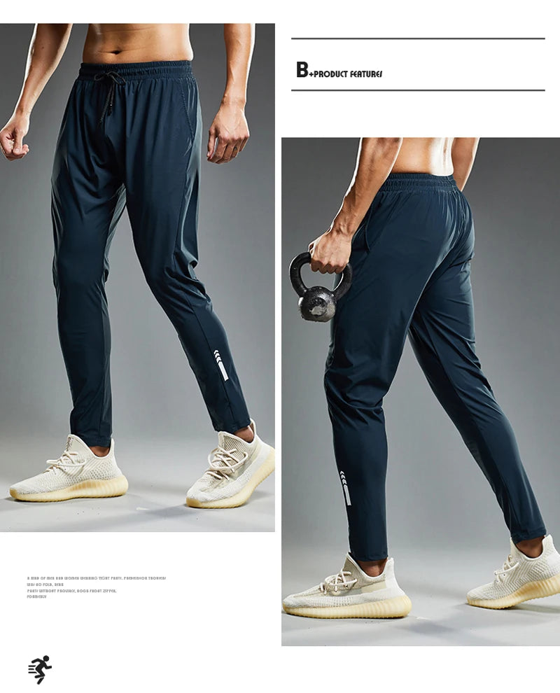 Summer Elastic Men Running Sport Pants Jogging Sweatpants Casual Outdoor Training Gym Fitness Trousers - Ignition Fitness