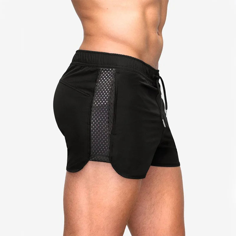 Quick Dry Mesh Training Sports Gym Shorts with Pockets