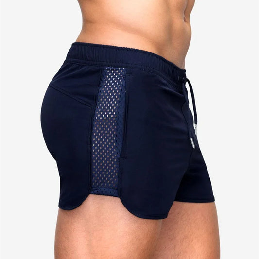 Quick Dry Mesh Training Sports Gym Shorts with Pockets