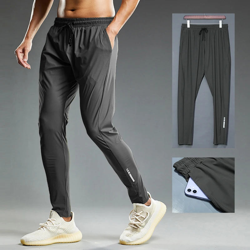 Summer Elastic Men Running Sport Pants Jogging Sweatpants Casual Outdoor Training Gym Fitness Trousers - Ignition Fitness