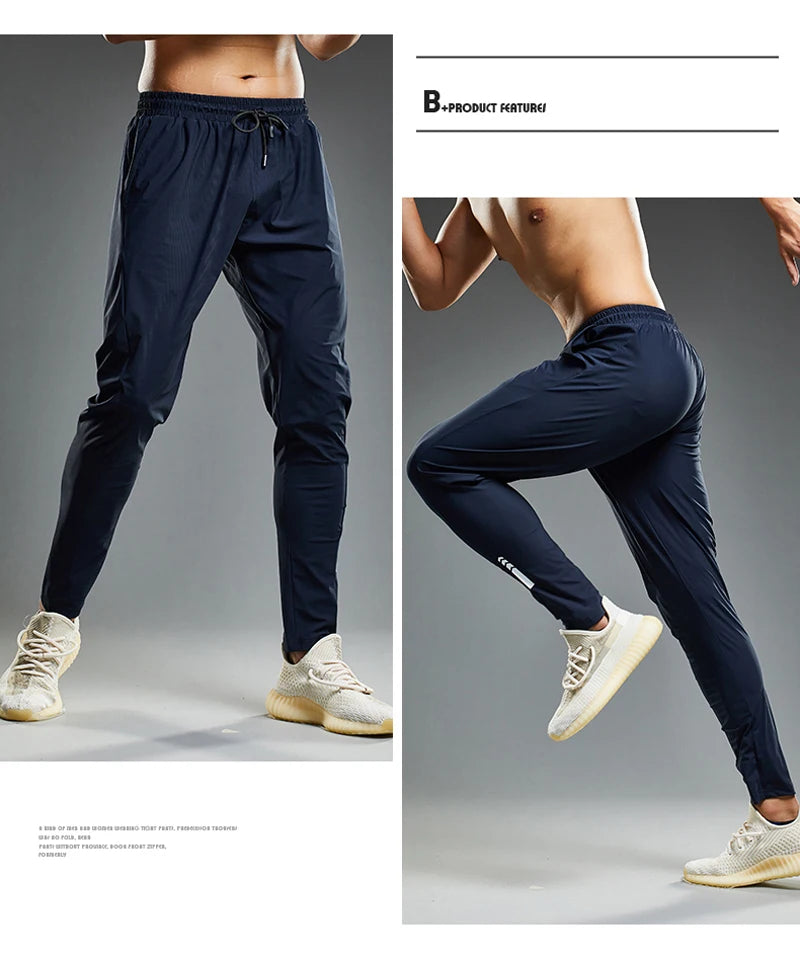 Summer Elastic Men Running Sport Pants Jogging Sweatpants Casual Outdoor Training Gym Fitness Trousers - Ignition Fitness