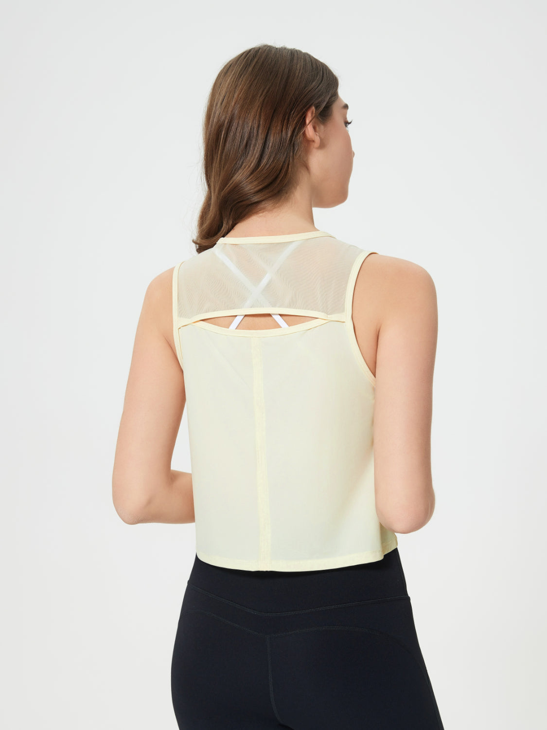 Millennia Round Neck Cropped Active Tank - Ignition Fitness