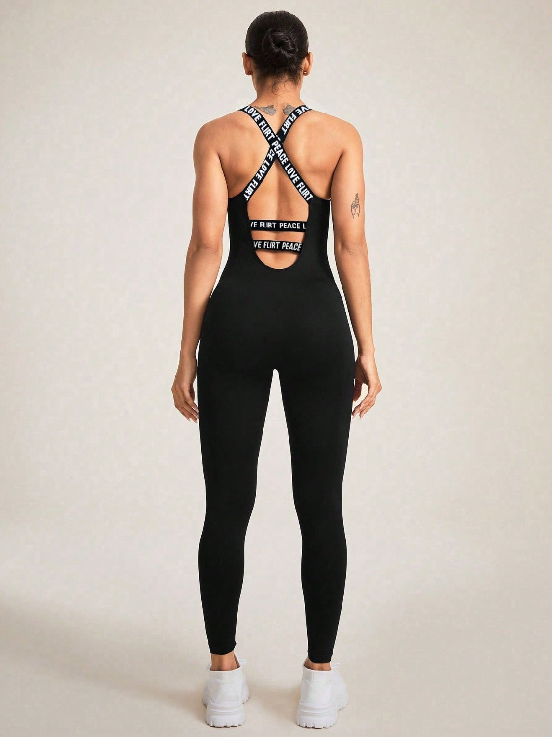 Crisscross Back Sleeveless Active Jumpsuit - Ignition Fitness